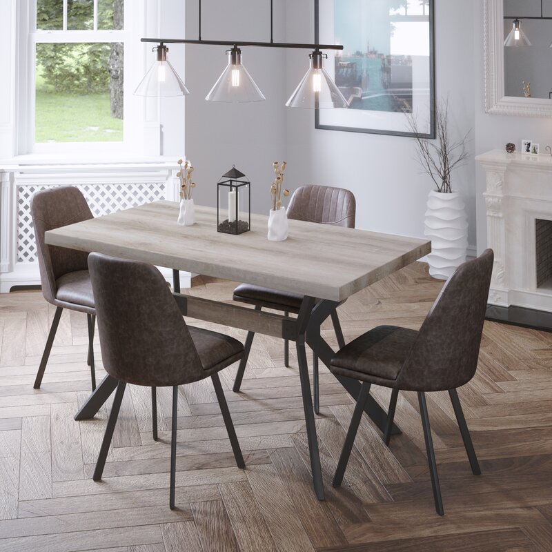 Ebern Designs Kerrtown Dining Set with 4 Chairs | Wayfair.co.uk